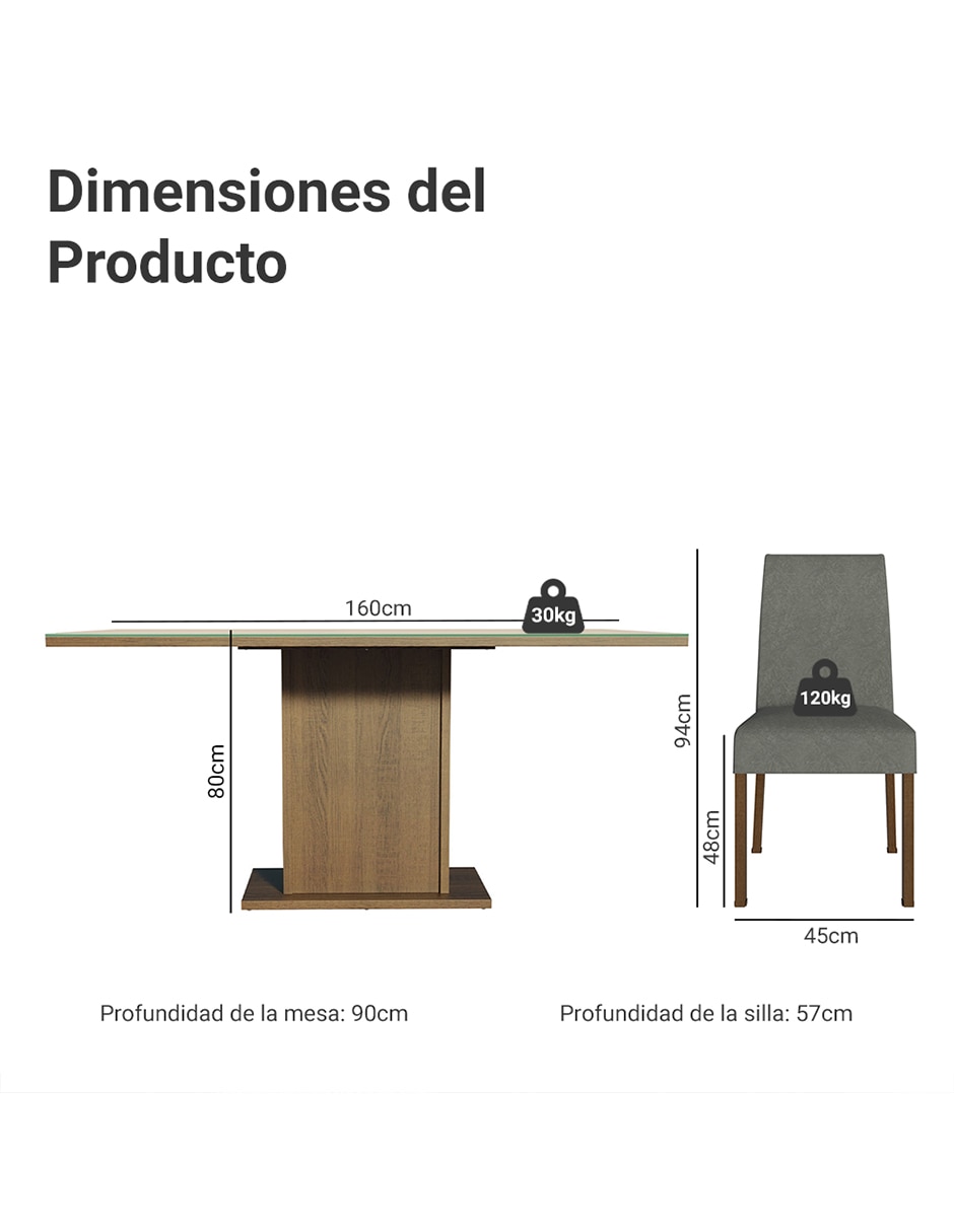 Comedor alexis para 6 personas 14