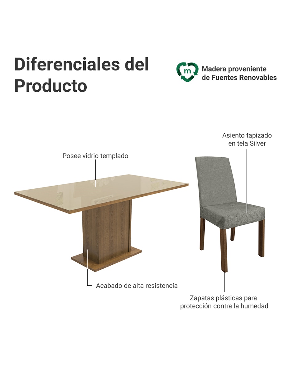 Comedor alexis para 6 personas 3