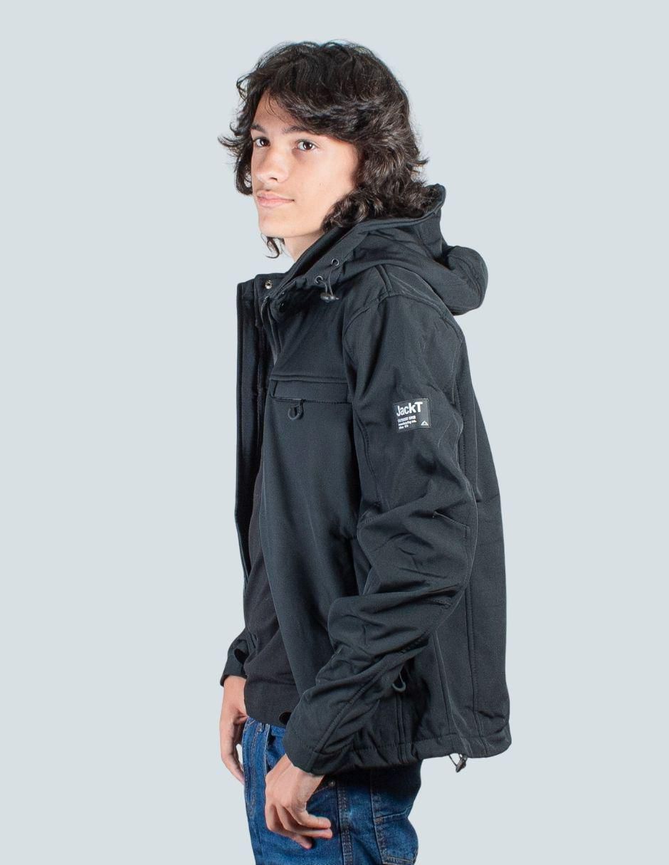 Chamarra casual capucha desmontable para hombre 4