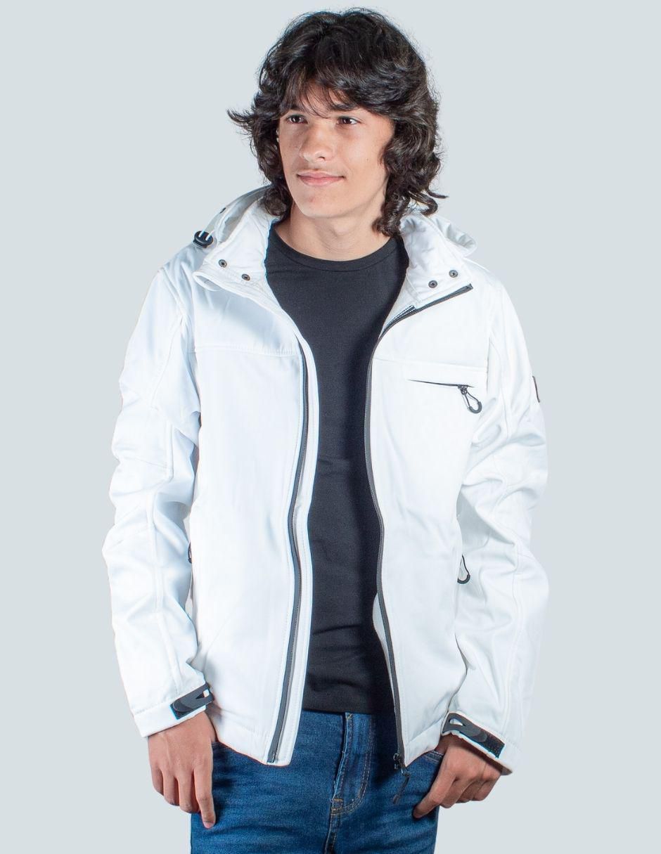 Chamarra casual capucha desmontable para hombre Chamarra casual capucha desmontable para hombre