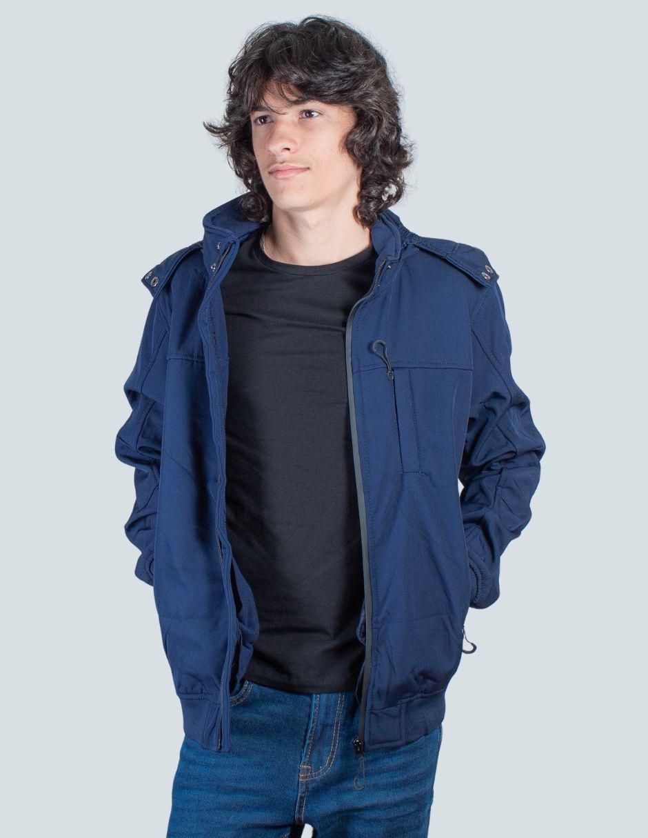 Chamarra casual capucha desmontable para hombre Chamarra casual capucha desmontable para hombre