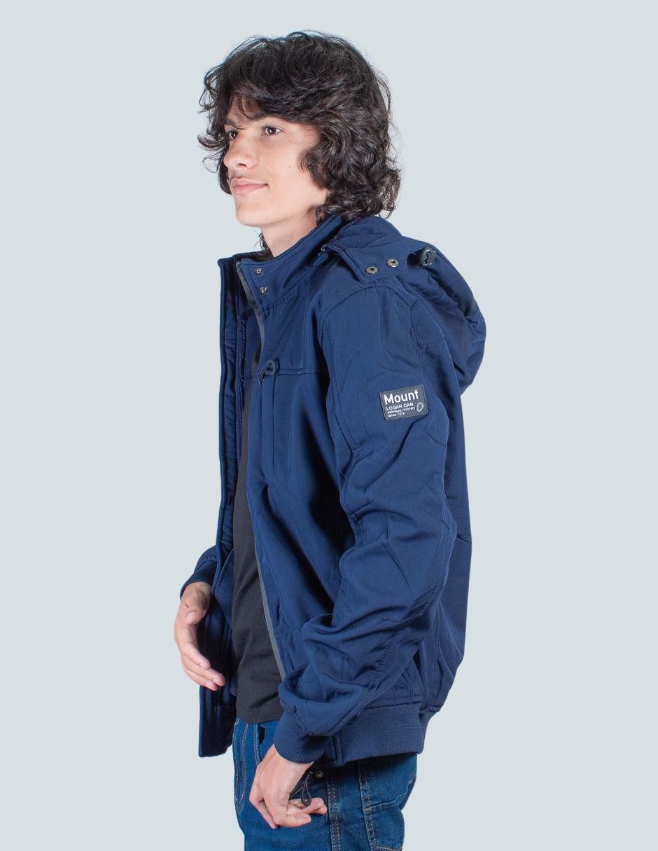 Chamarra casual capucha desmontable para hombre 4