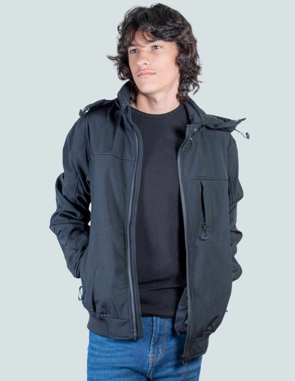 Chamarra casual capucha desmontable para hombre Chamarra casual capucha desmontable para hombre