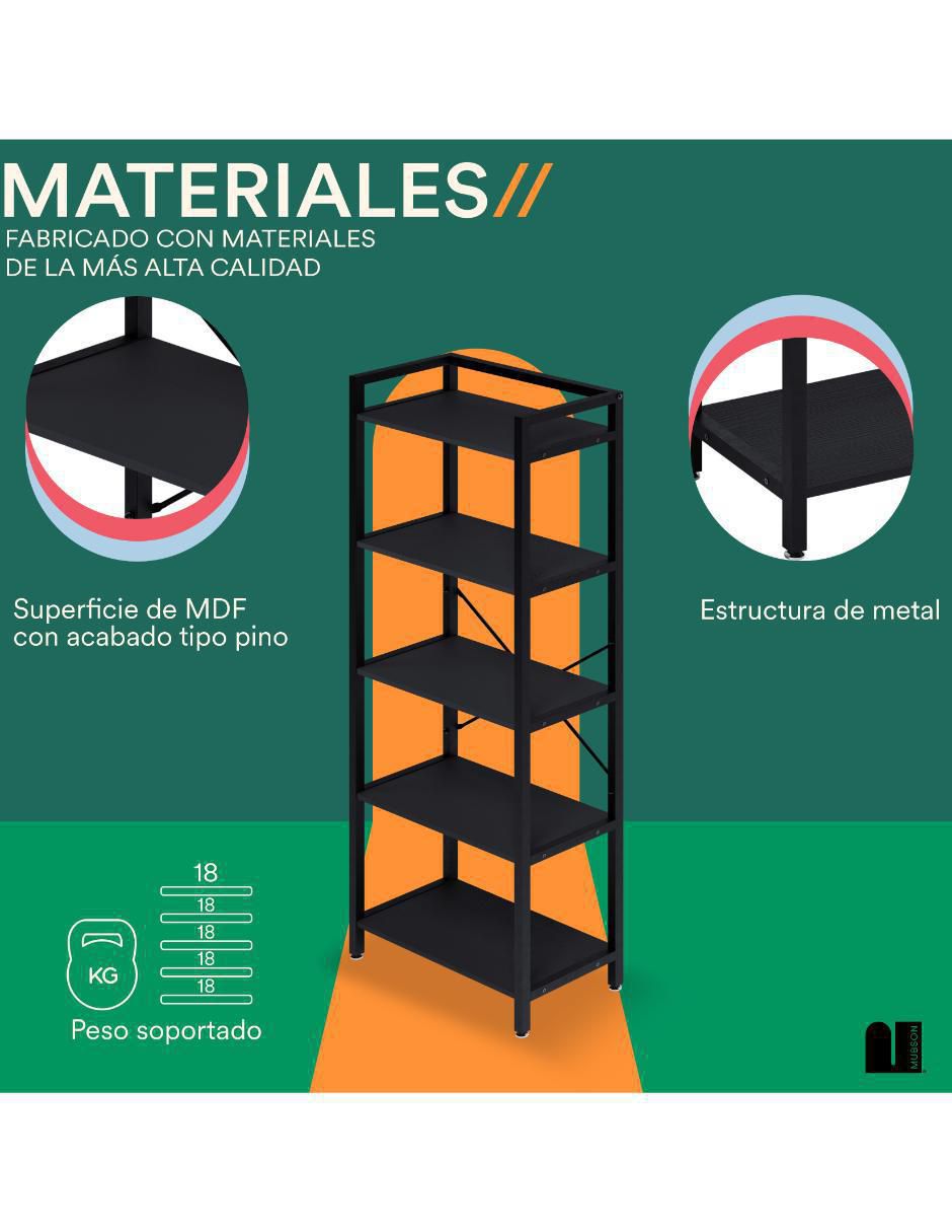 Librero armable de MDF 4