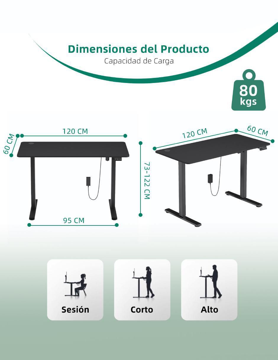 Mesa armable Samir Black Furniturer
