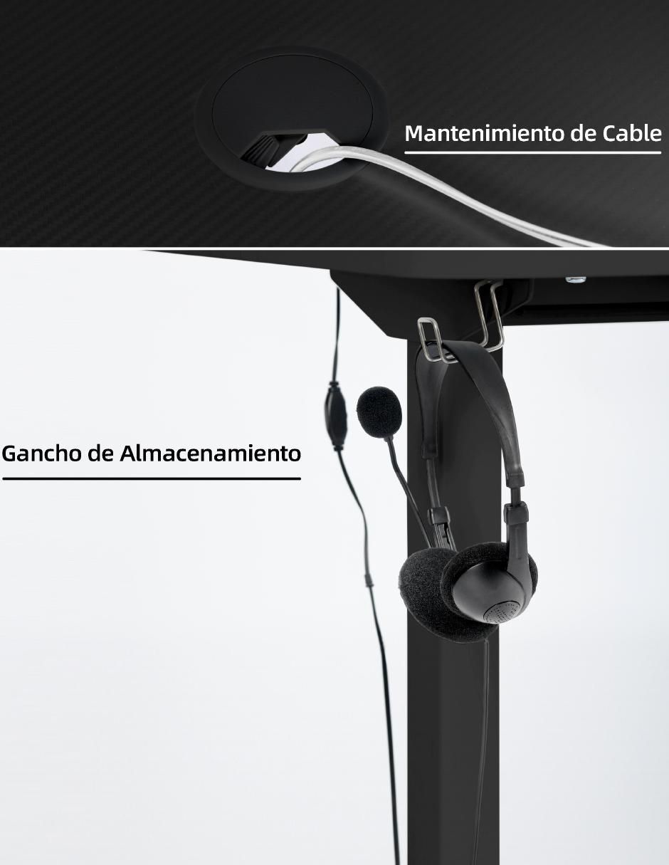 Mesa armable Samir Black Furniturer
