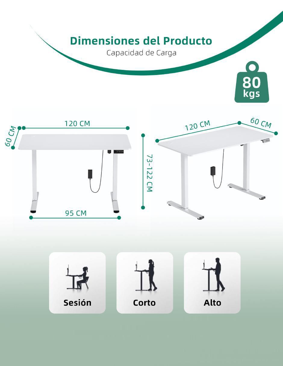Mesa armable Samir White Furniturer