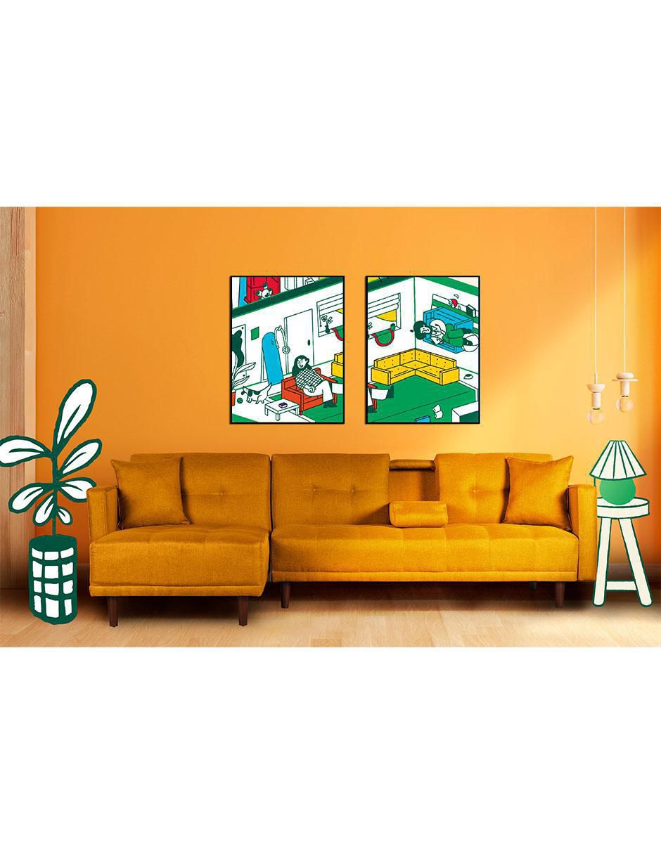 Sala modular Harper de lino 7