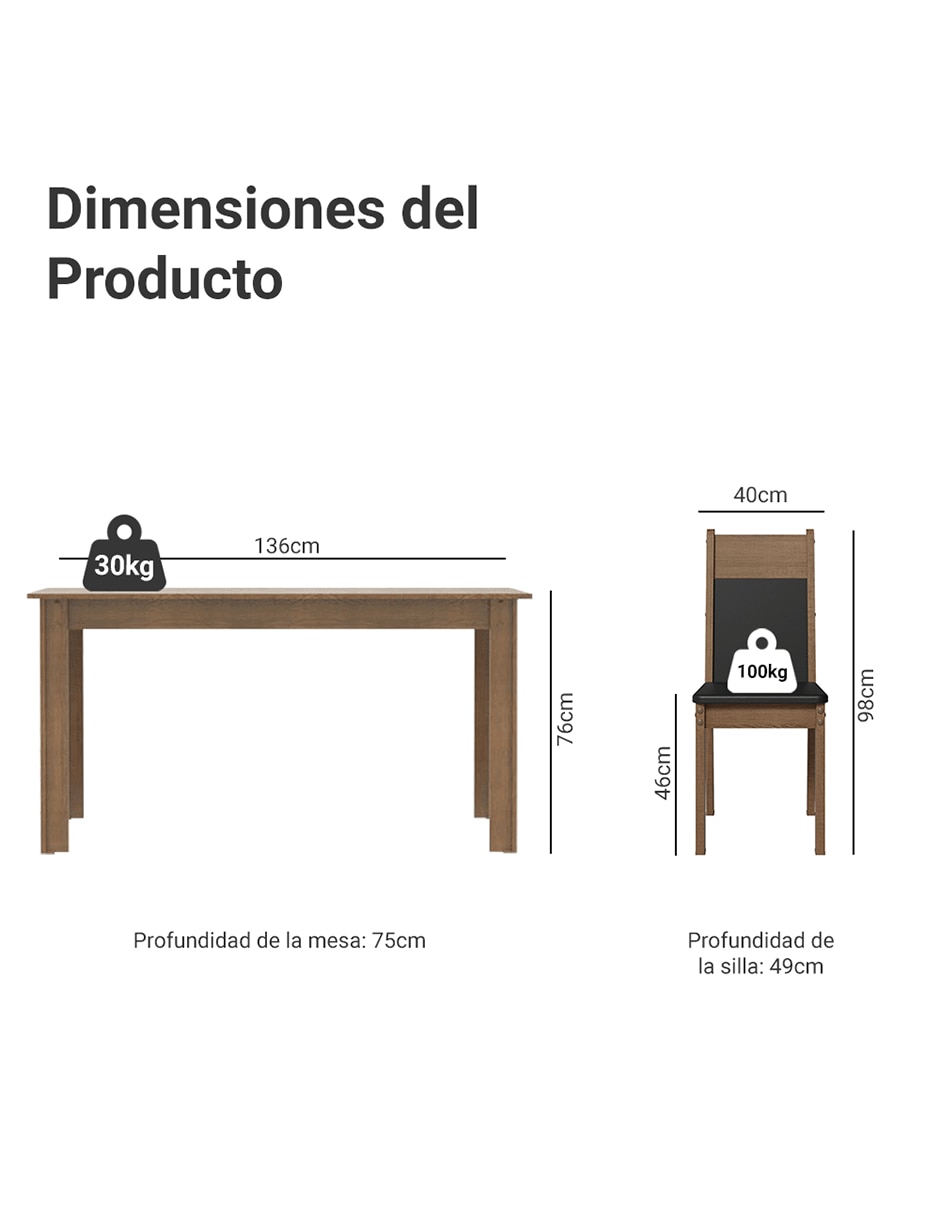 Comedor cali para 4 personas 10