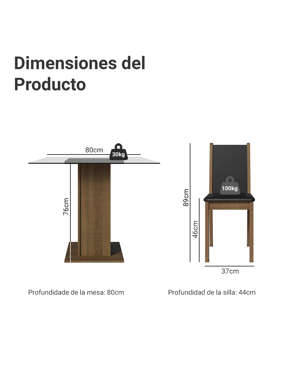 Comedor aline para 2 personas 8