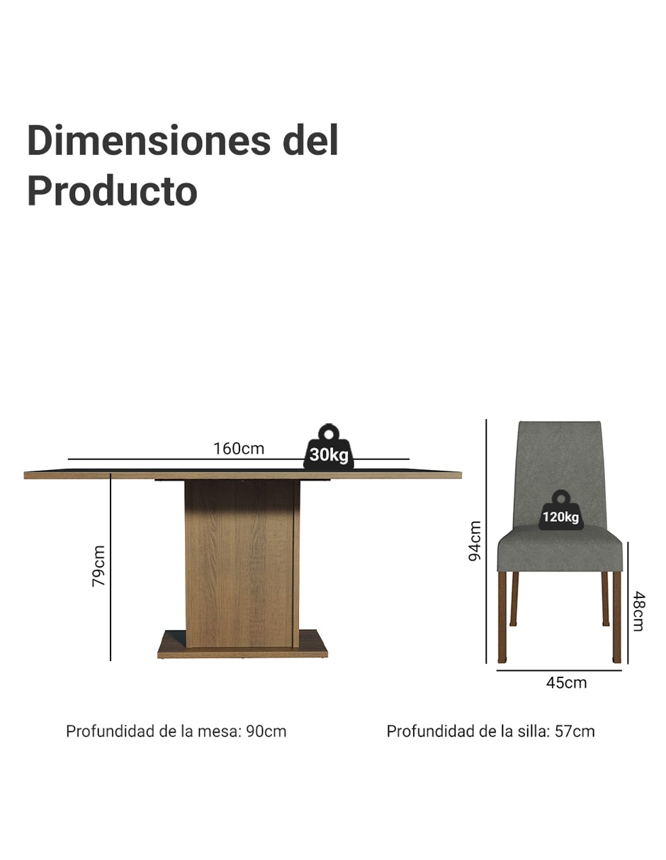 Comedor renata para 6 personas 12