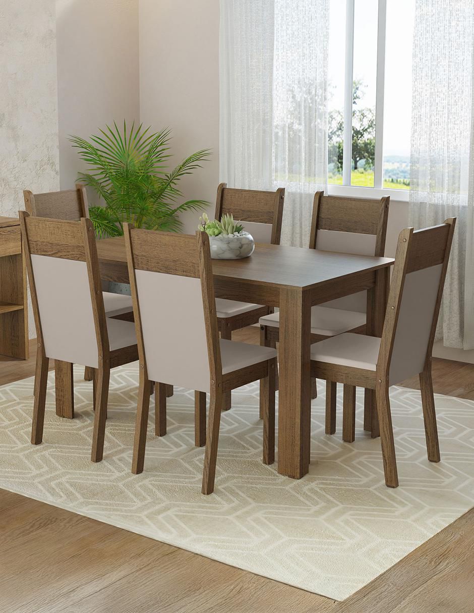 Comedor bahamas Madesa para 6 personas