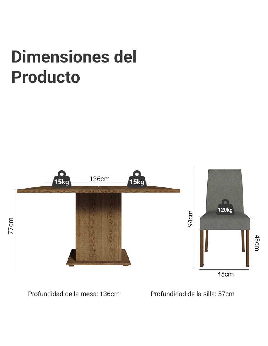 Comedor dóris para 8 personas 13