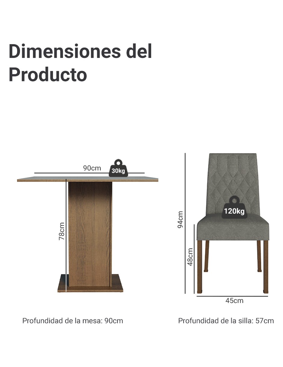 Comedor livia para 4 personas 14
