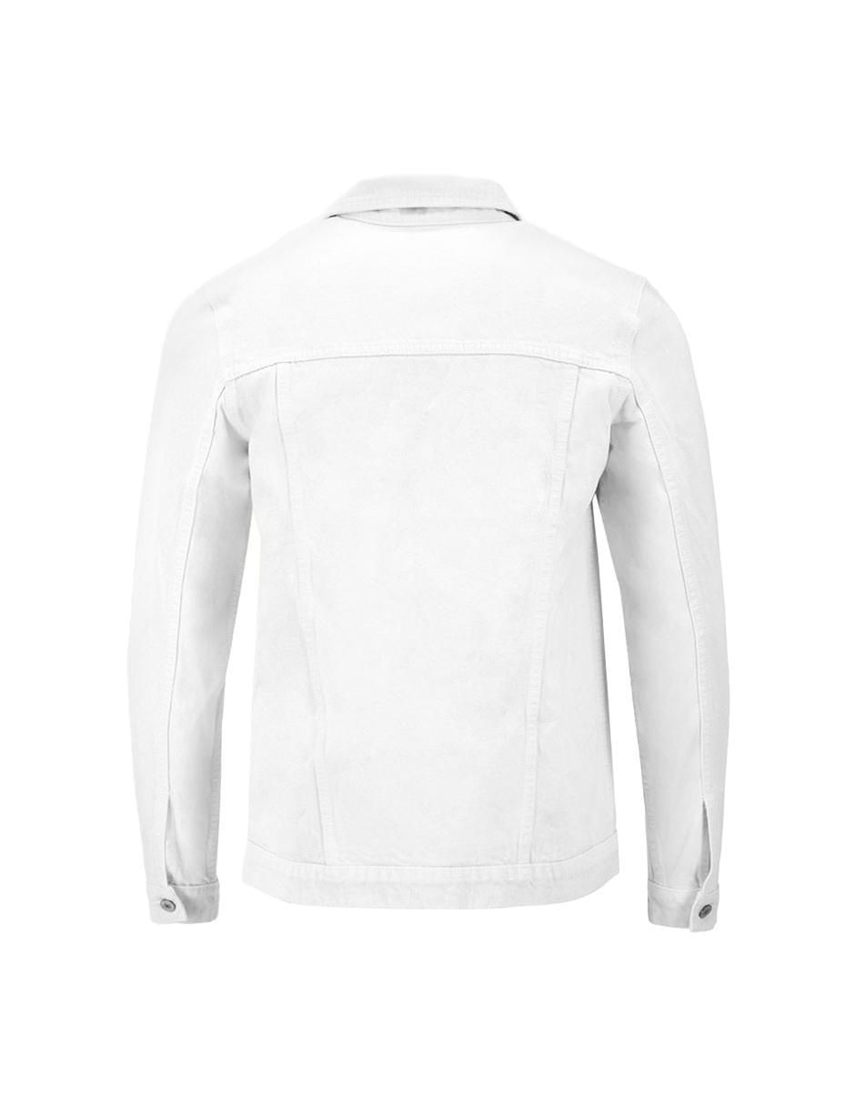 Set chamarra casual de mezclilla con bolsillos para hombre 4