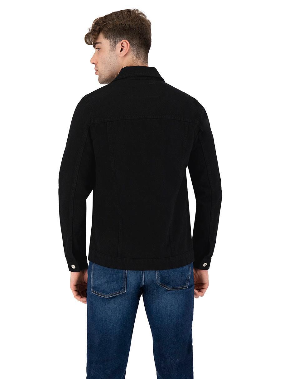 Set chamarra casual de mezclilla con bolsillos para hombre 7