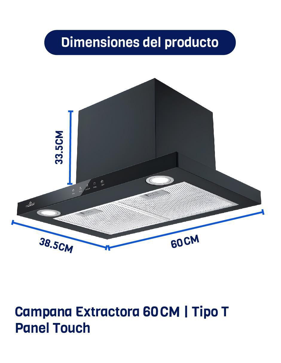 Campana de pared Naesi AN511 de acero