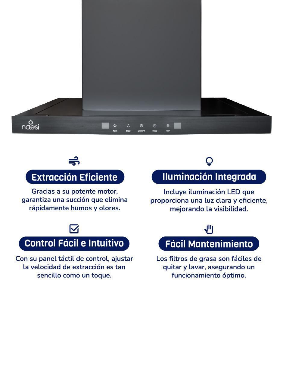 Campana de pared Naesi AN511 de acero