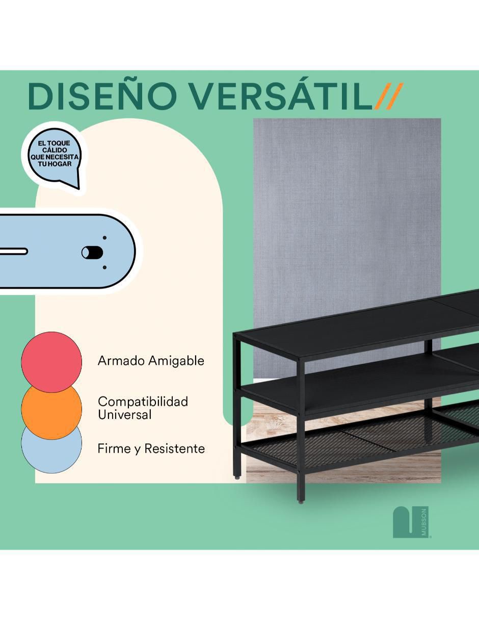 Mueble de TV armable de MDF 3