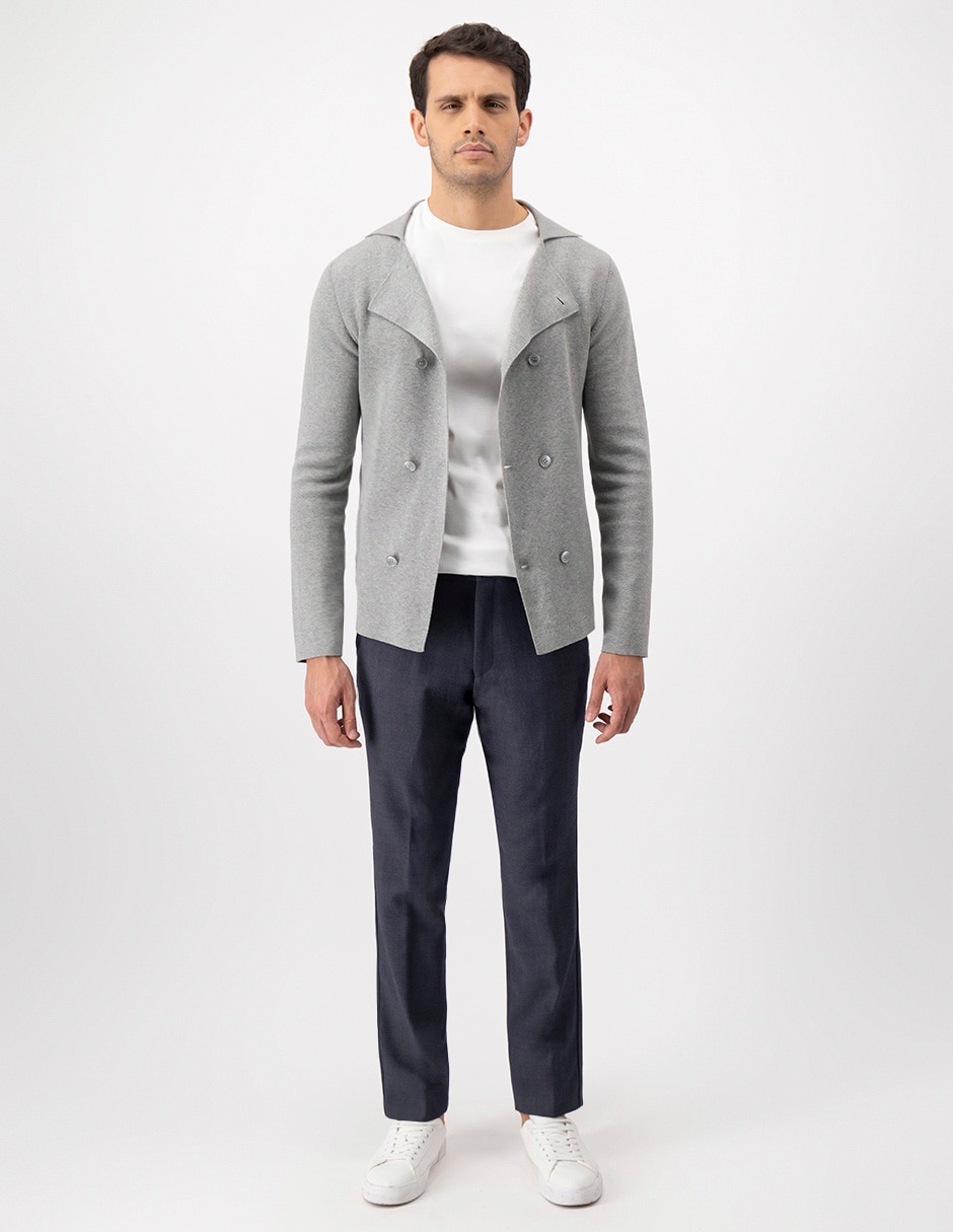 Pantalón de vestir slim de lana para hombre 3
