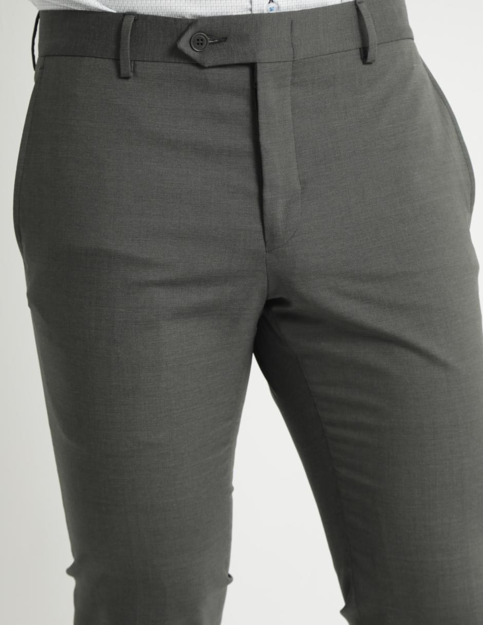 Pantalón de vestir slim de lana para hombre 7