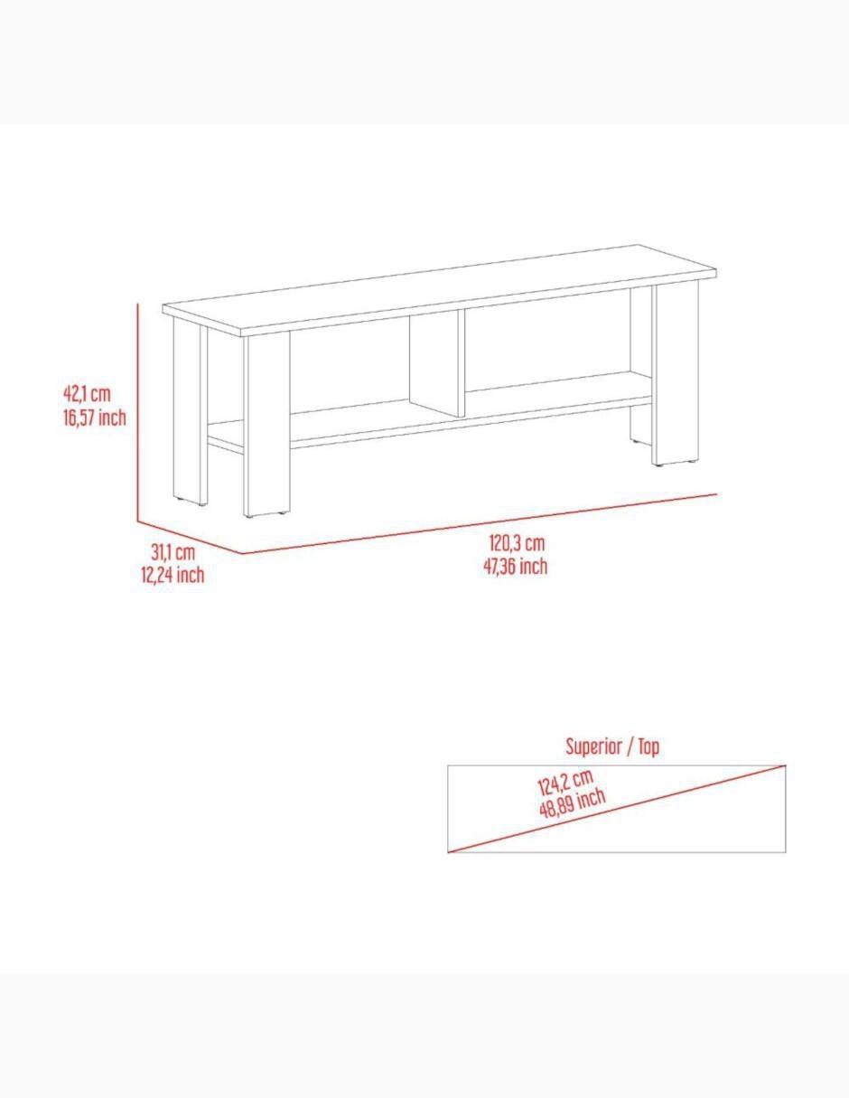 Mueble de TV armable Navik de melamina 8