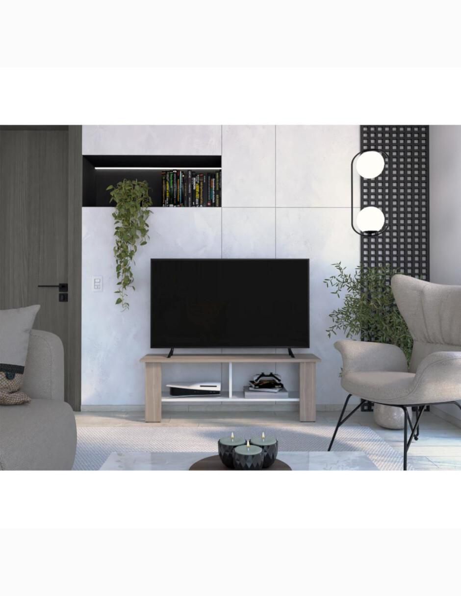 Mueble de TV armable Navik de melamina 7