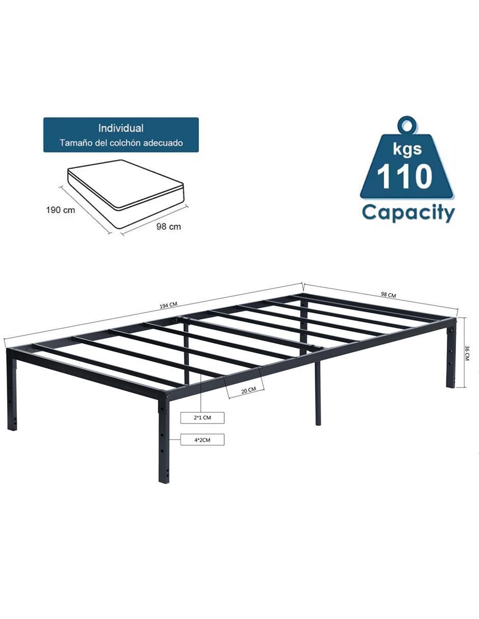 Base para cama armable Kiela de metal 10