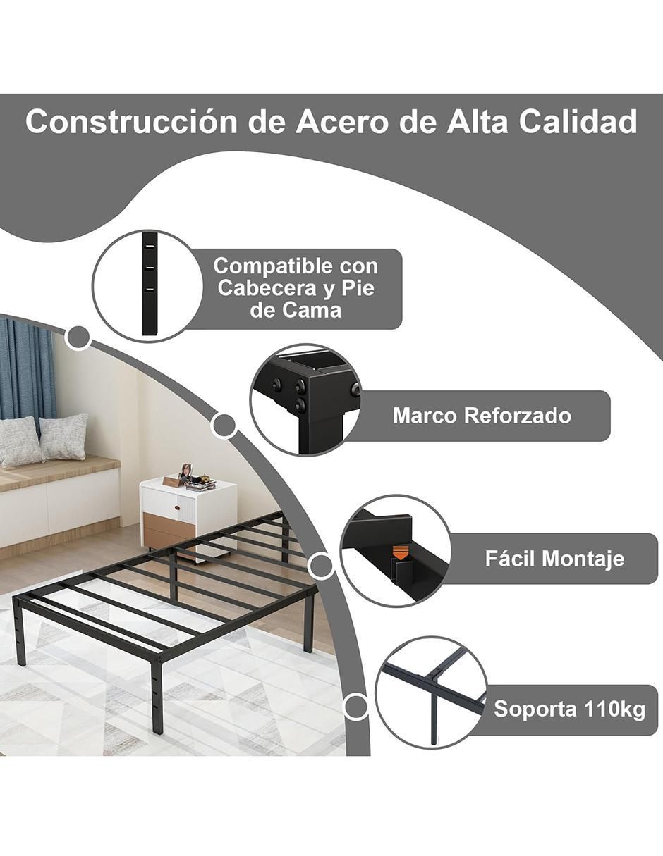 Base para cama armable Kiela de metal 4