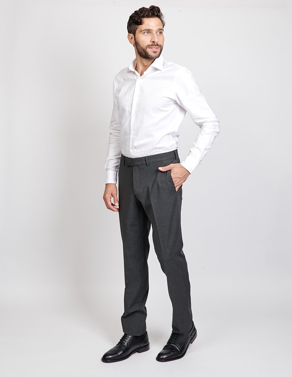 Pantalón slim Hilfiger de lana para hombre 3
