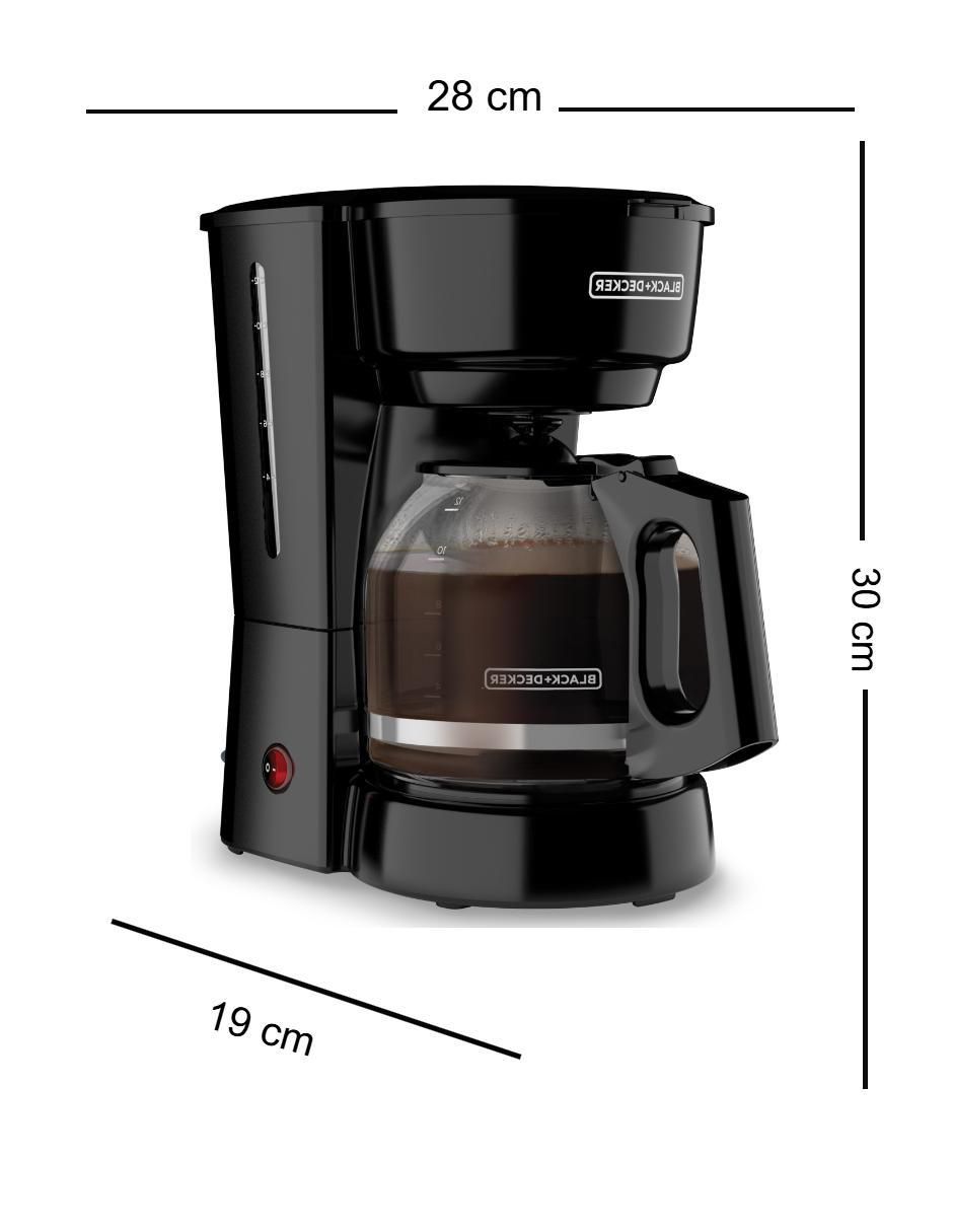 CAFETERA GOTEO ELÉCTRICA, 1.5 L, NEGRO 3
