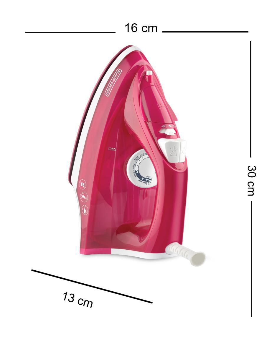 Plancha Black & Decker b&d irbd302 ir-192 suela antiadherente