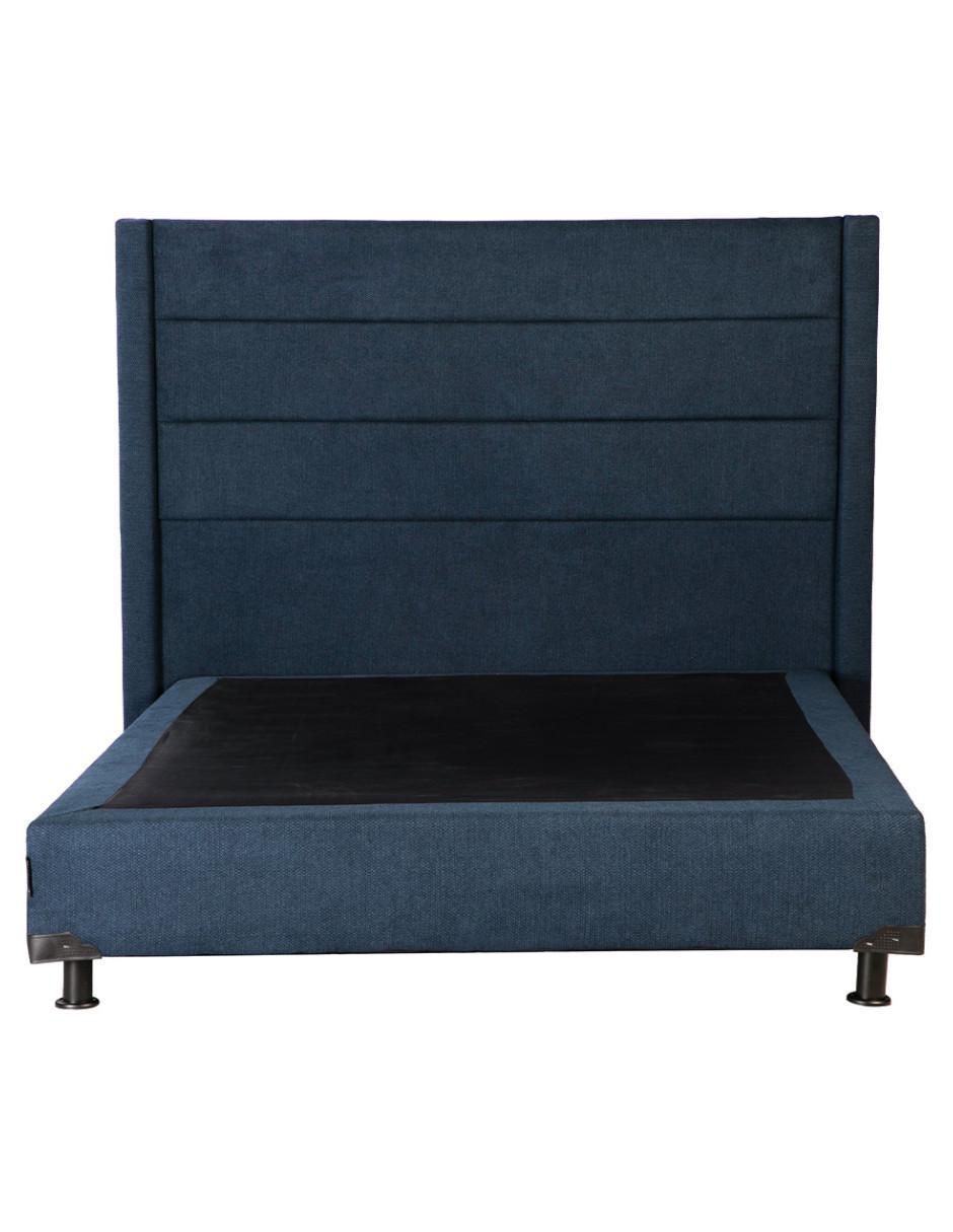 Cama lugo box de madera y tela 3