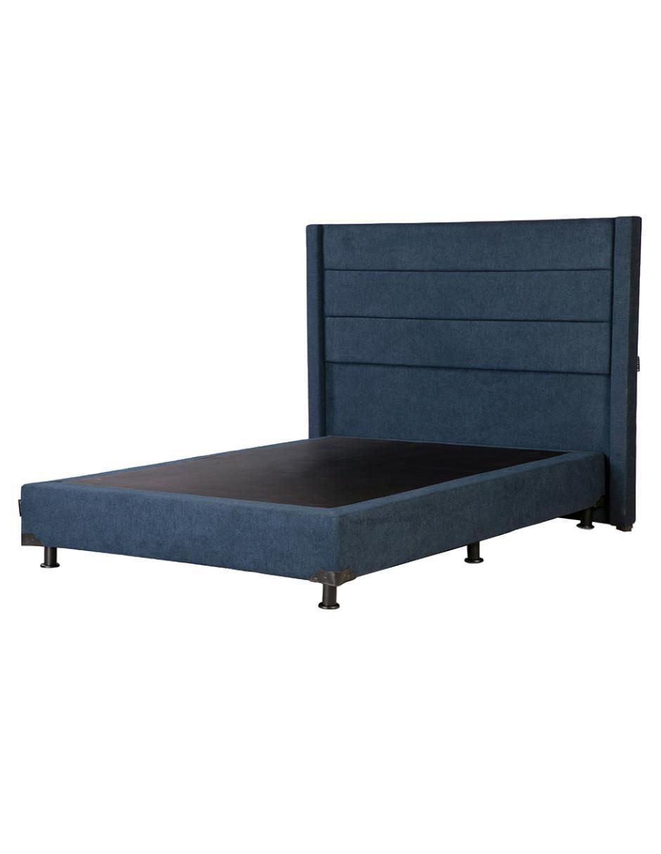 Cama lugo box de madera y tela 4