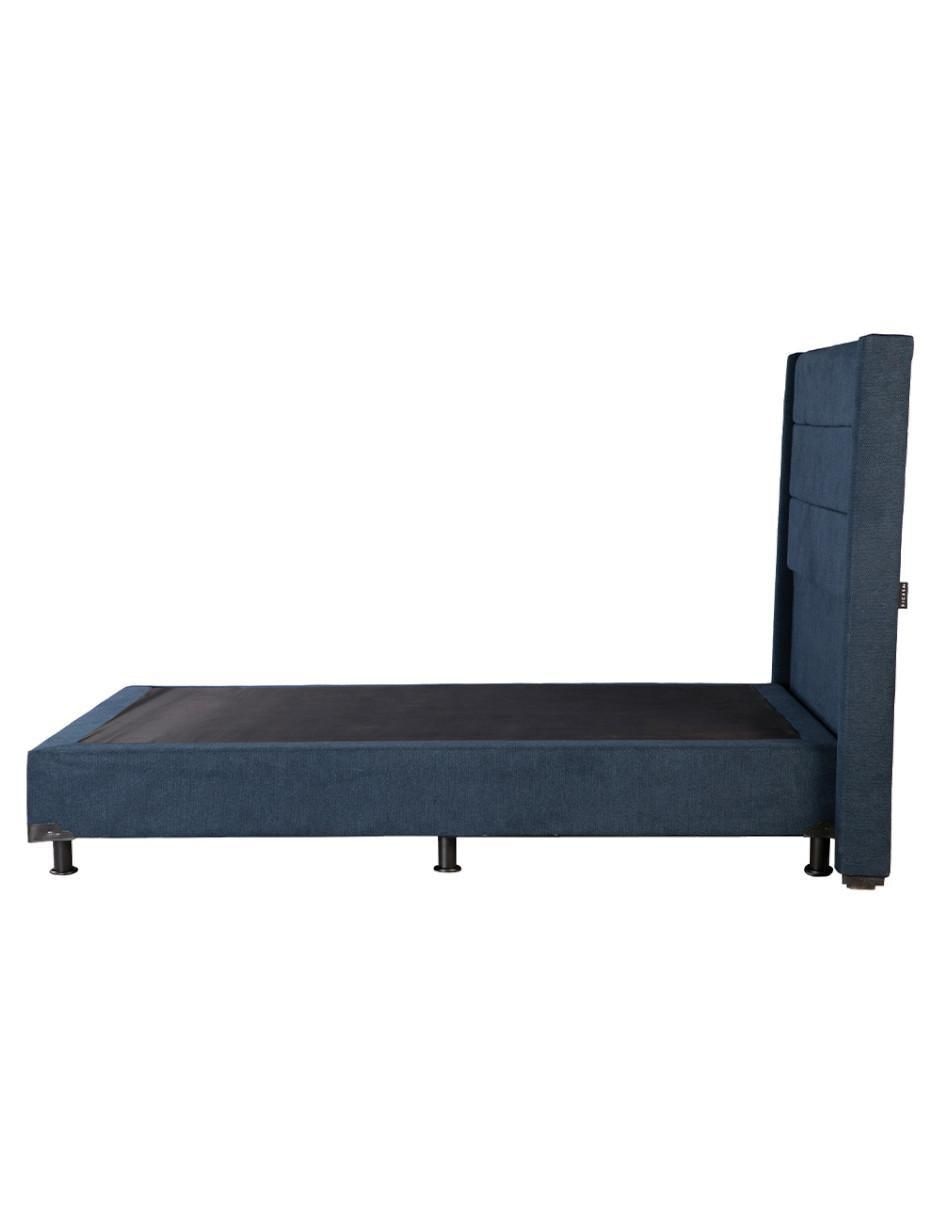 Cama lugo box de madera y tela 5
