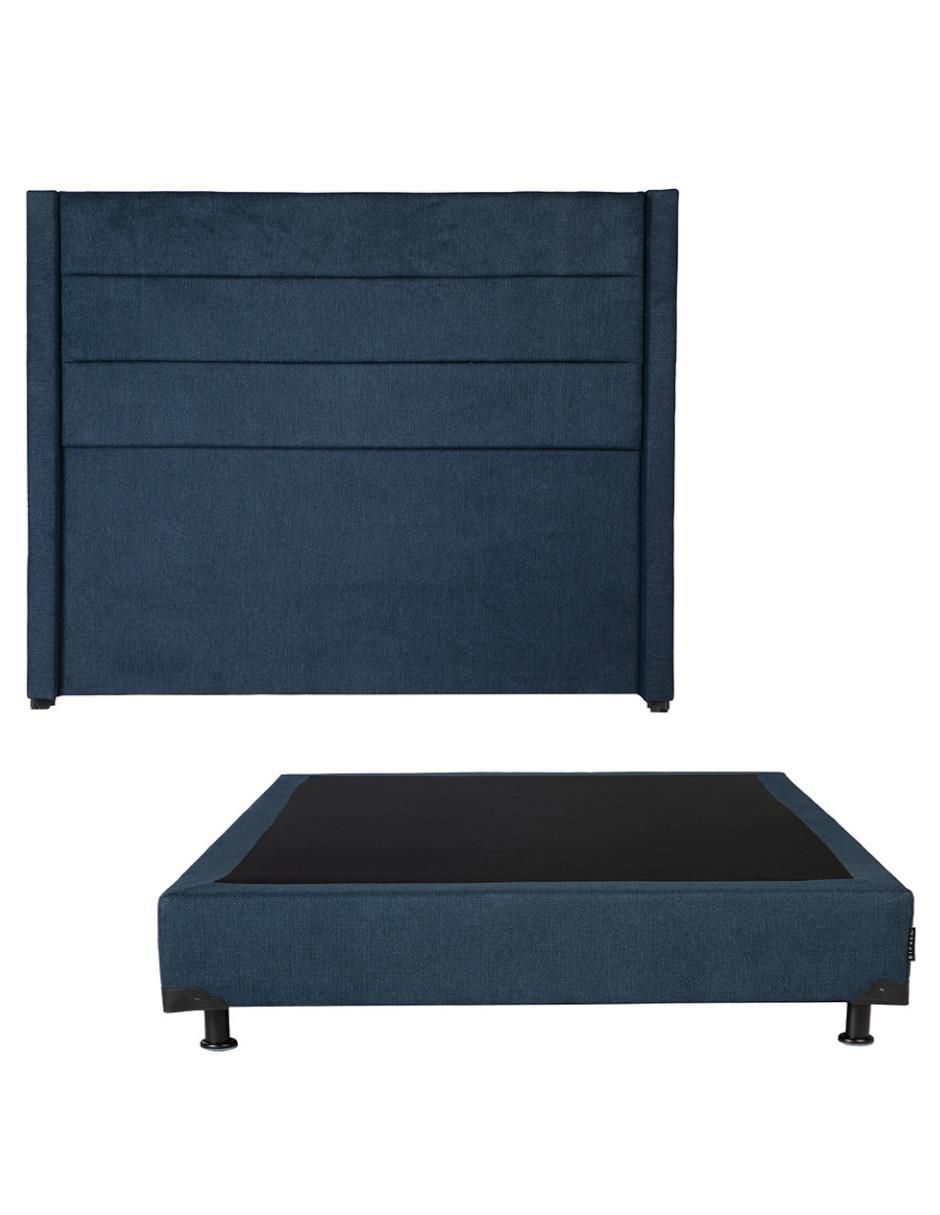 Cama lugo box de madera y tela Cama lugo box de madera y tela