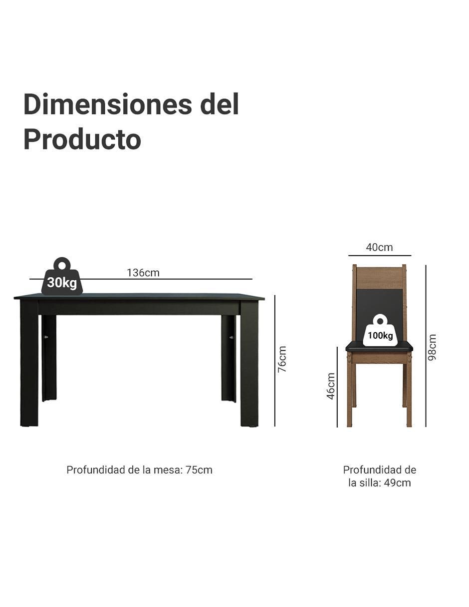 Comedor medelin Madesa para 6 personas