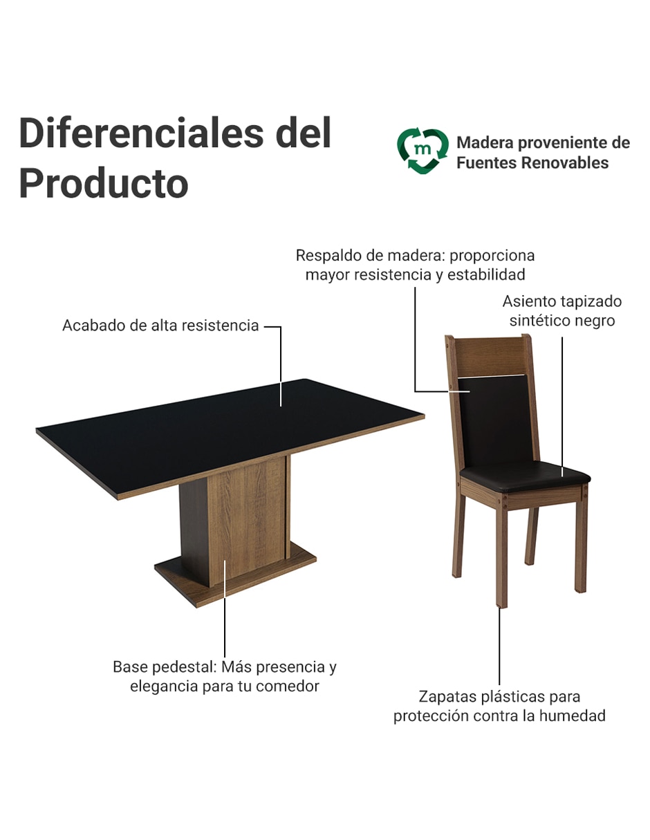 Comedor Augusta para 6 personas 2