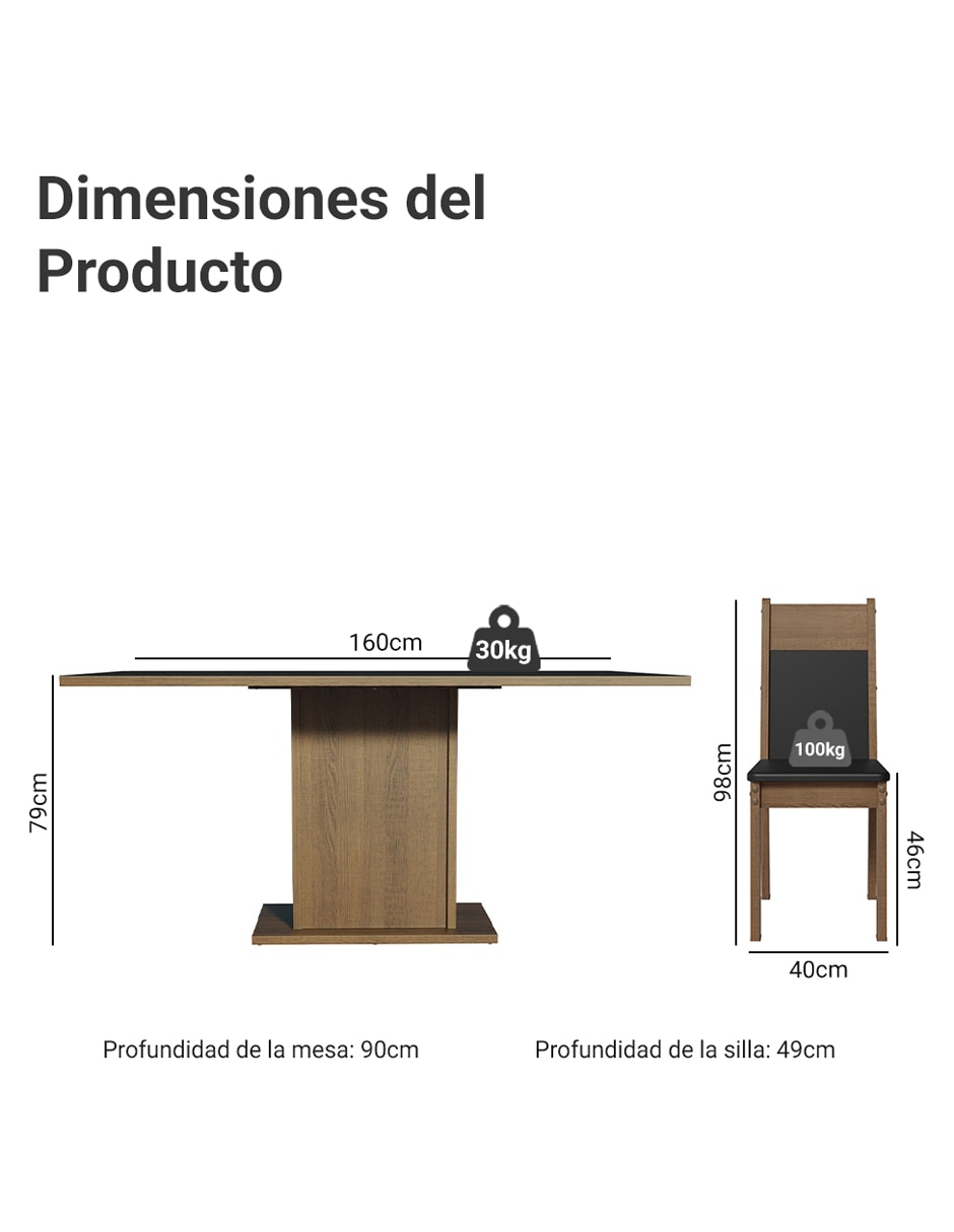 Comedor Augusta para 6 personas 12