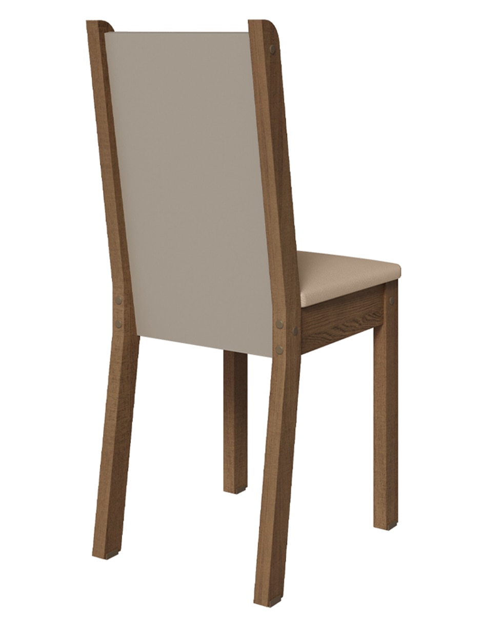 Comedor para 4 personas de acero y madera