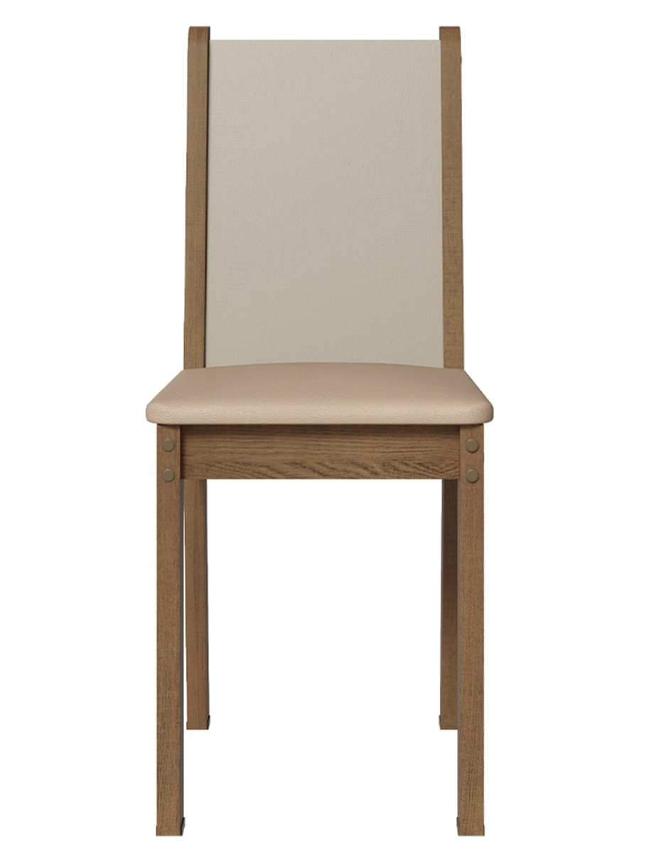 Comedor para 4 personas de acero y madera
