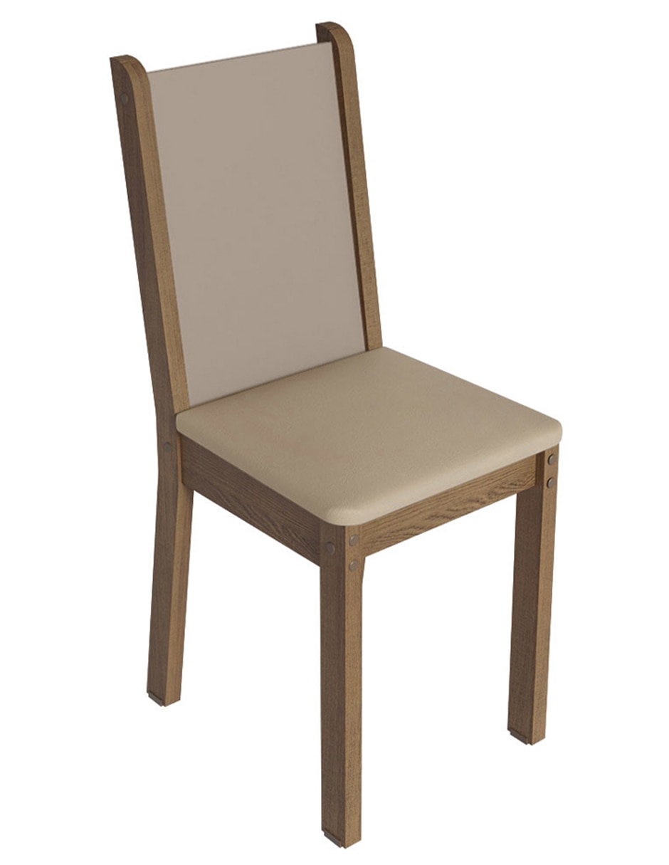 Comedor para 4 personas de acero y madera