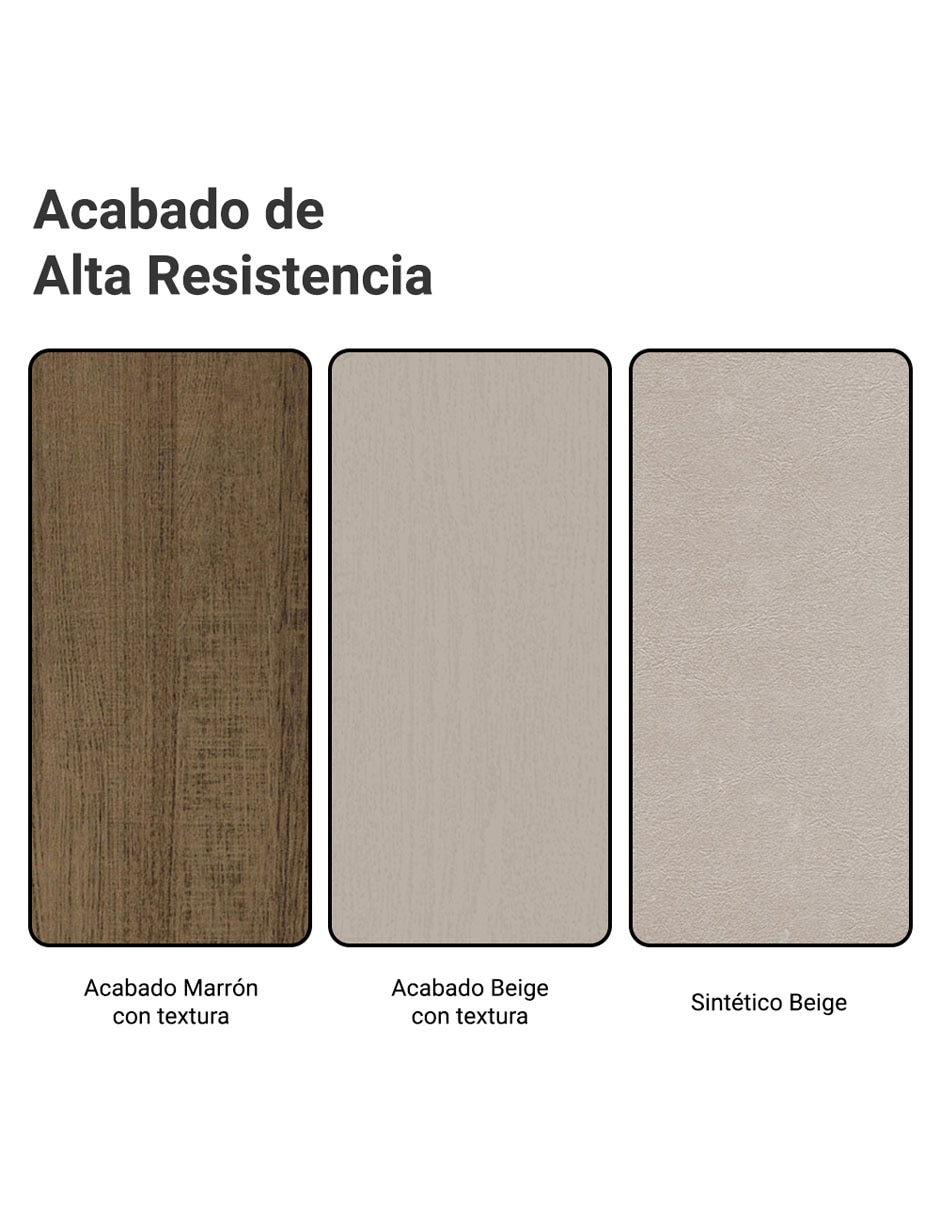 Comedor para 4 personas de acero y madera