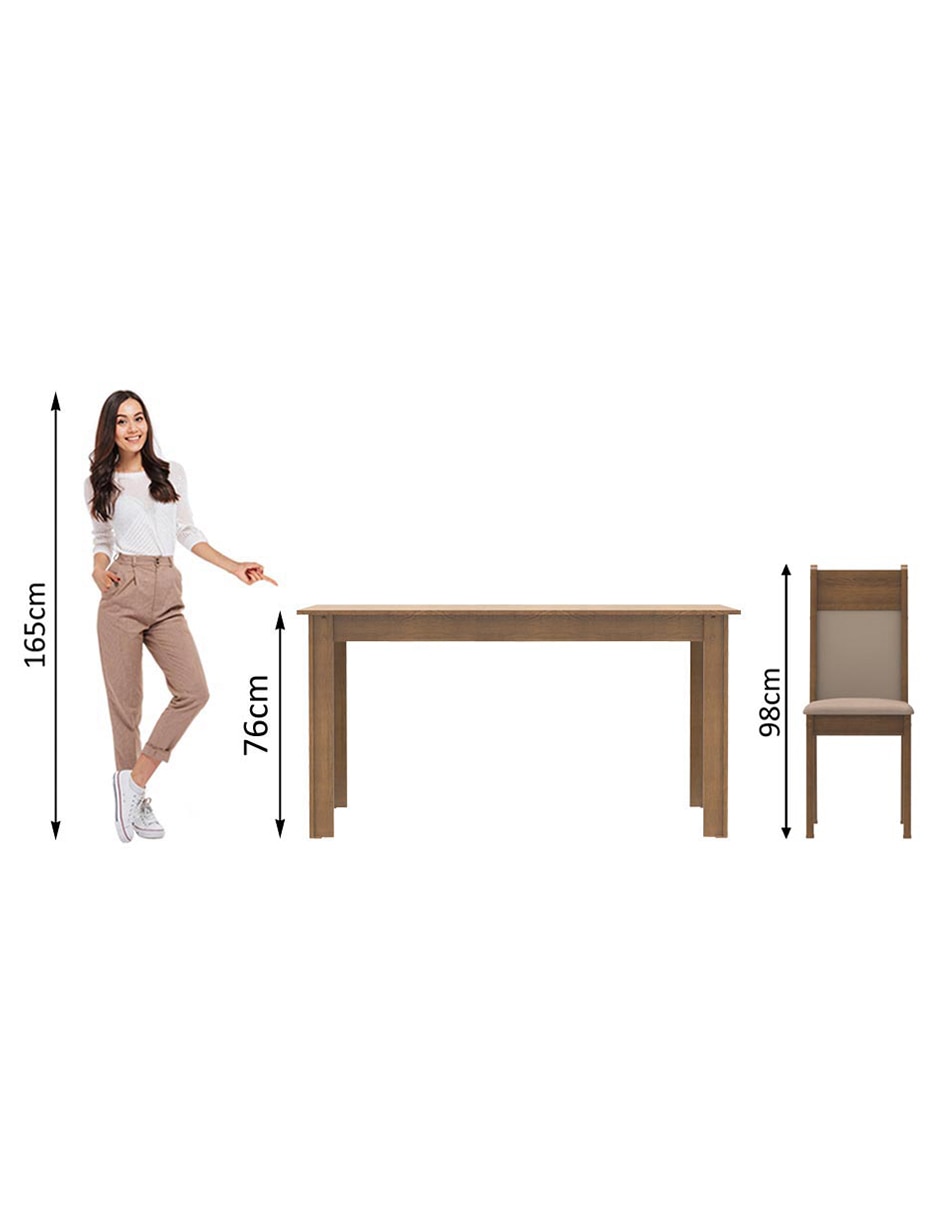 Comedor Havana Madesa para 4 personas