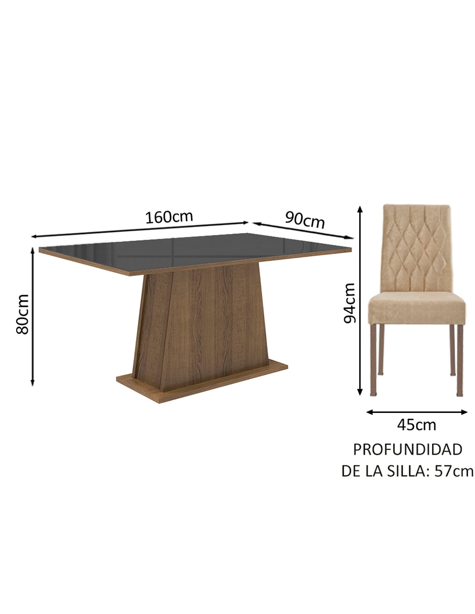 Comedor aryeli para 4 personas 11