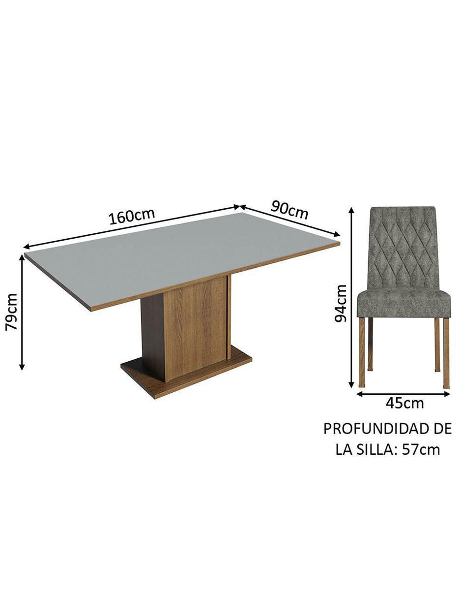 Comedor Hanna Madesa para 6 personas