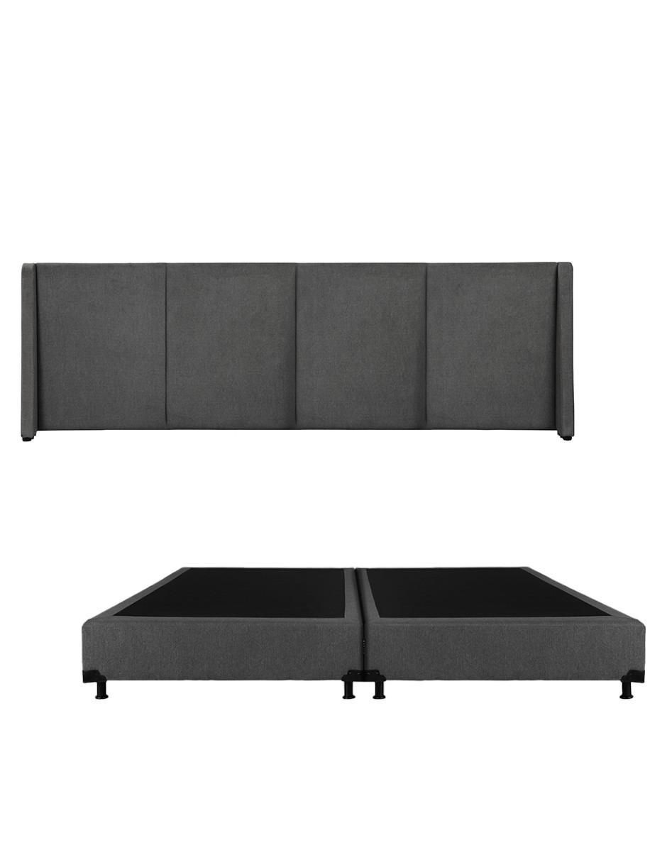 Cama milan de madera y tela 1