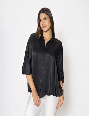 Blusa Studio F manga 3/4 para mujer