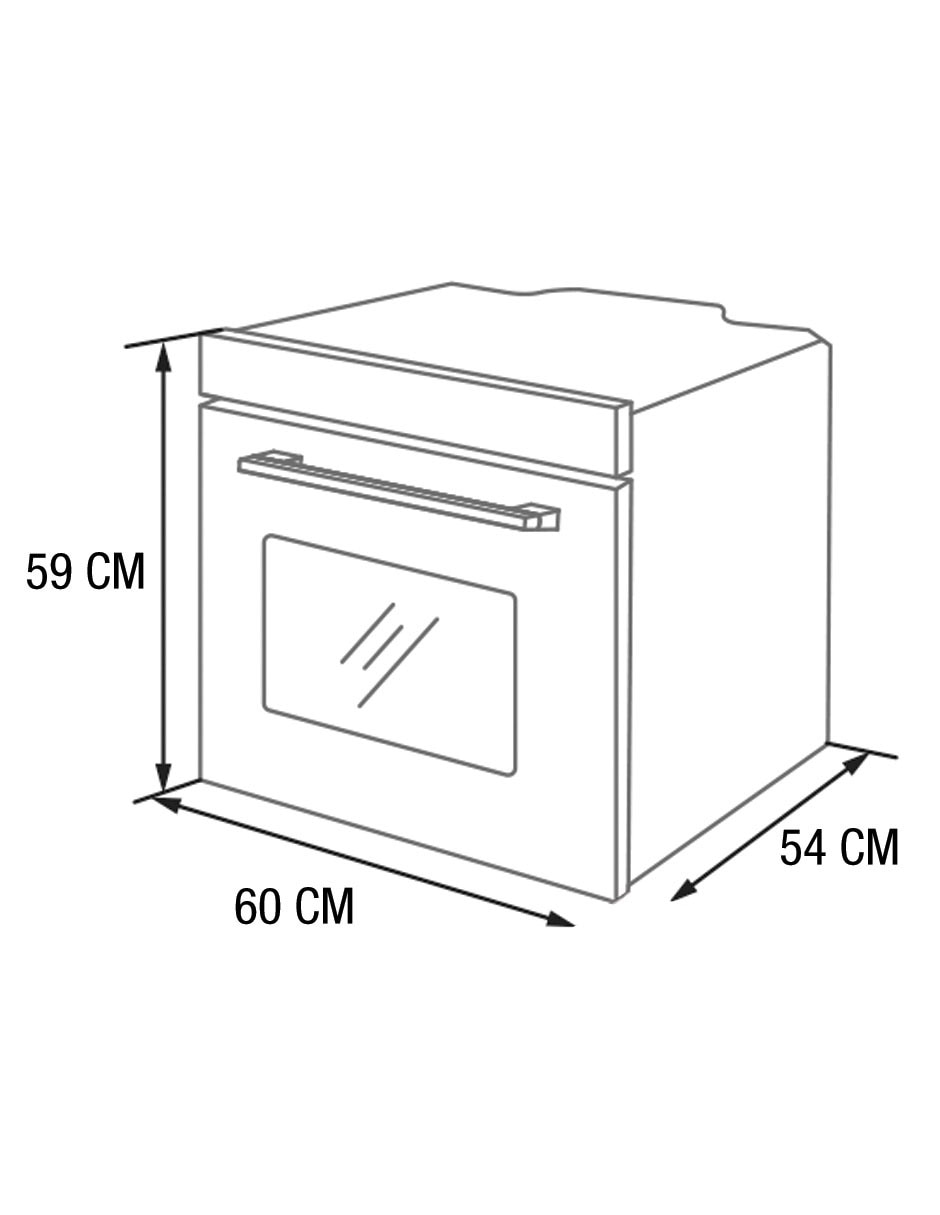 Horno a gas natural HMIKGL-60 7
