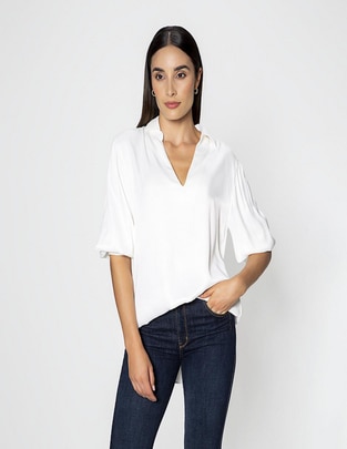 Blusa Studio F manga 3/4 para mujer